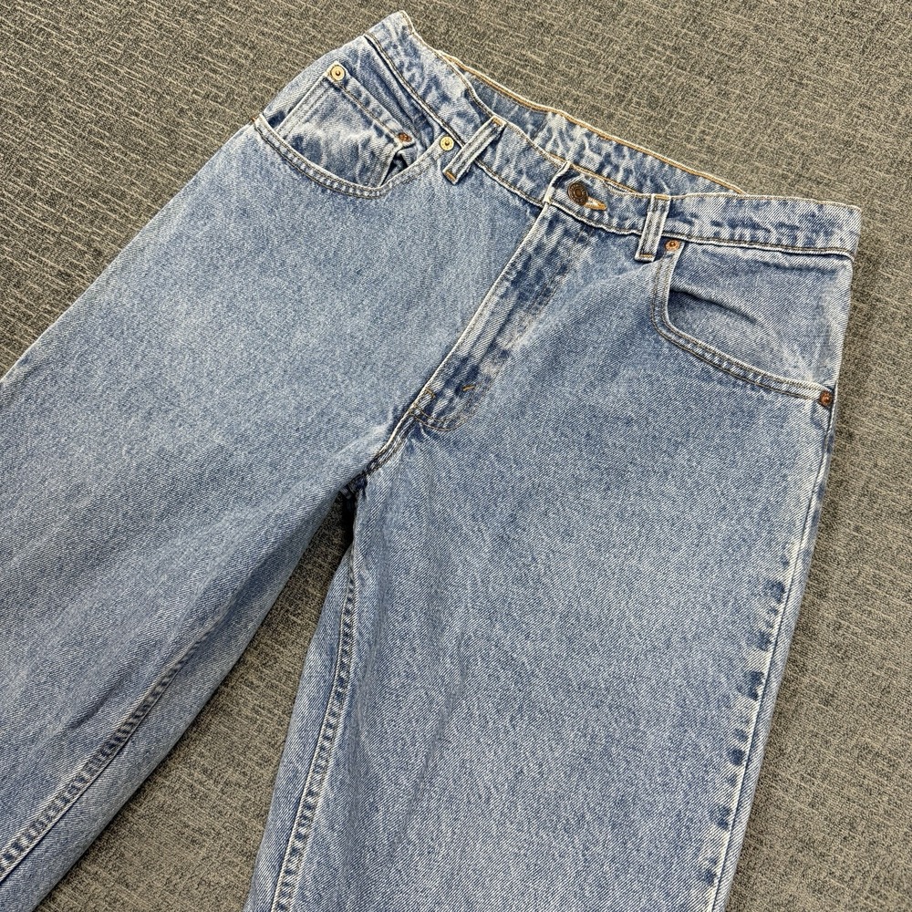 Vtg Levi's 560 Jeans Men's 33x34 Blue Loose Fit Tapered Leg USA Made Light Wash
